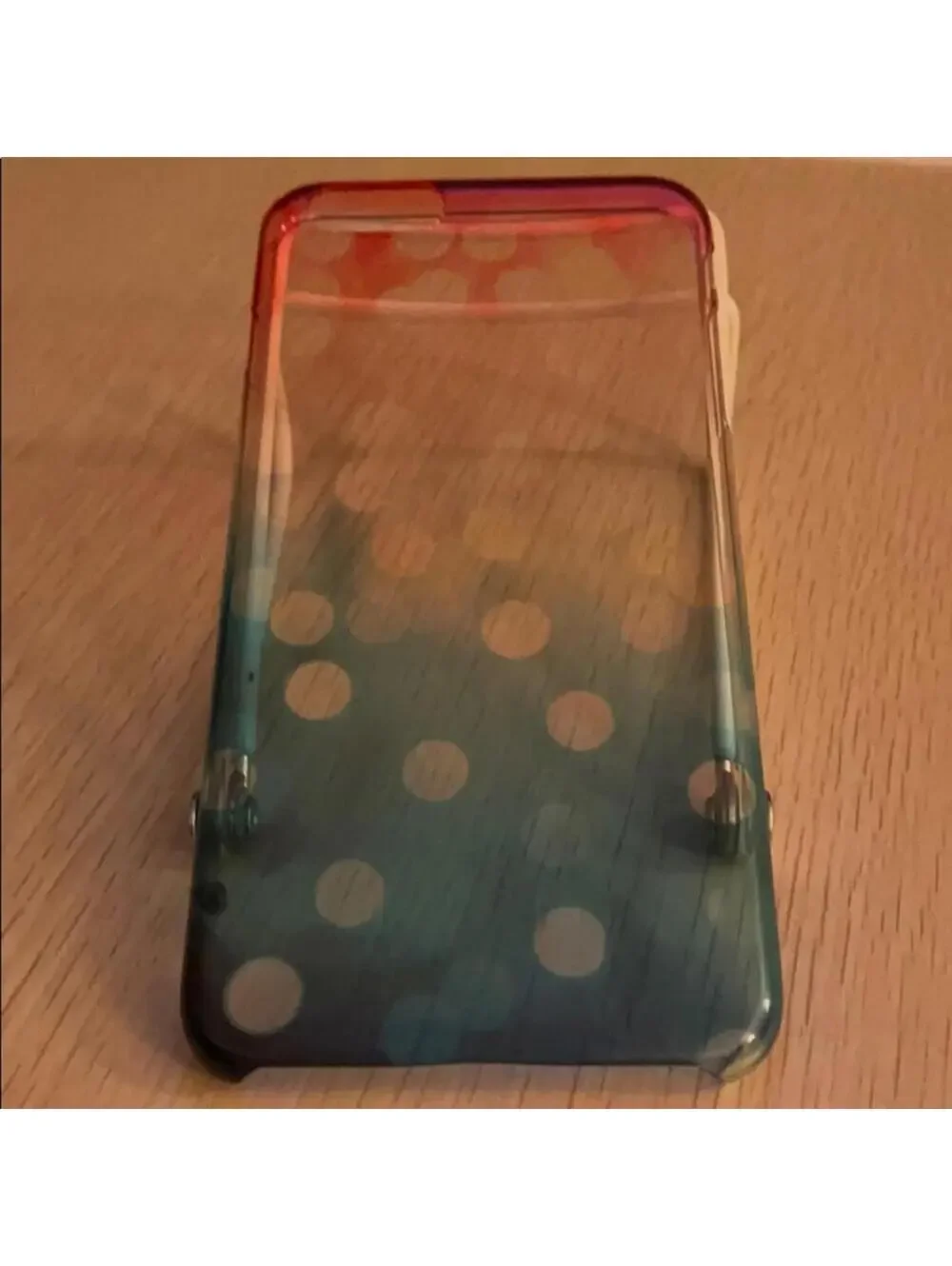 iPhone 6 Plus rainbow dot snap on case w/ cable